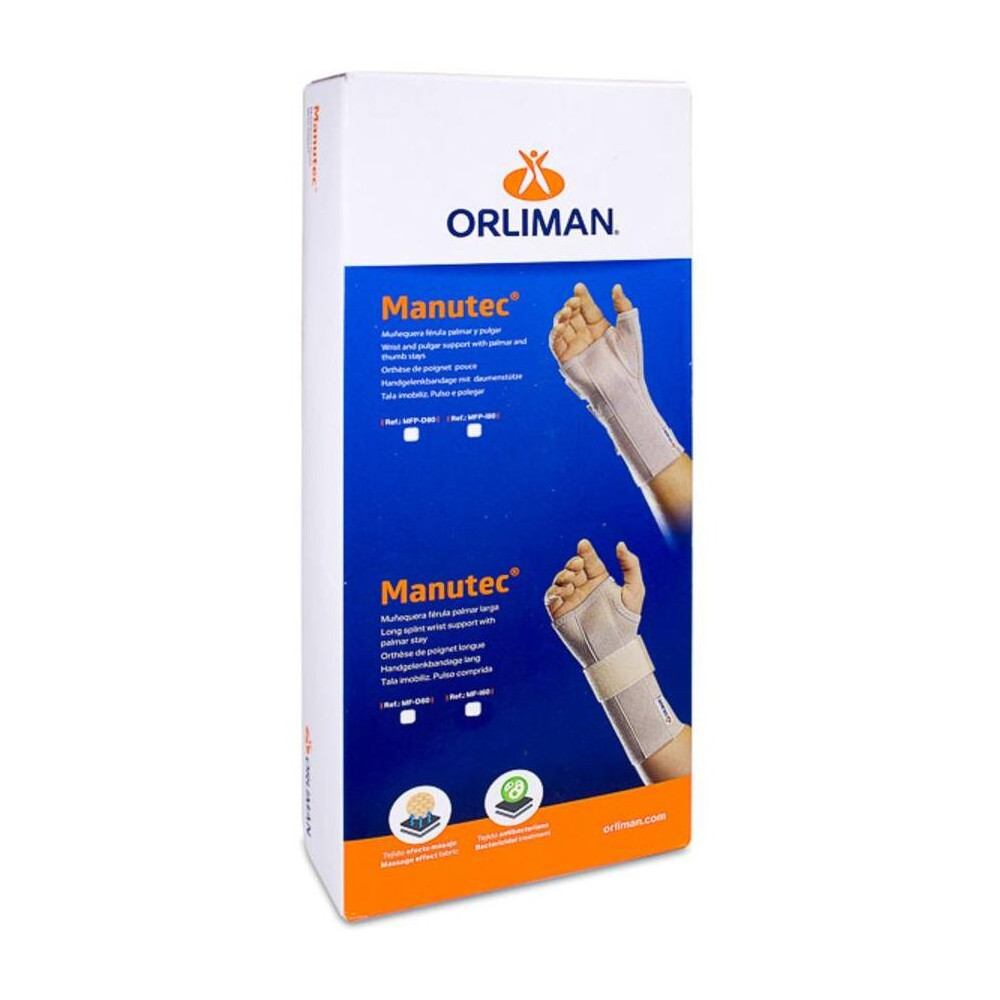 Orliman Muñequera Férula Palmar I50 Izquierda Talla 1 12-15, 1 Unidad