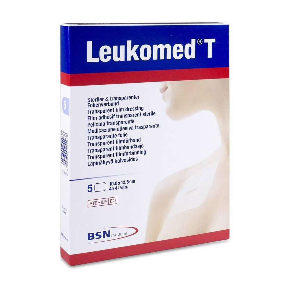 Leukomed T Apósito Transparente 10 X 12,5 Cm, 5 Uds