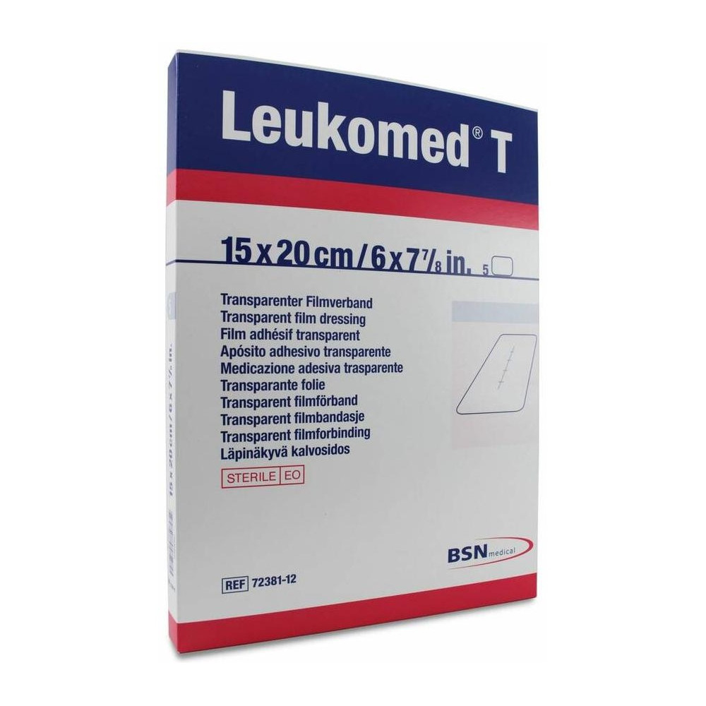 Leukomed T Apósito Transparente 15 Cm X 20 Cm, 5 Uds