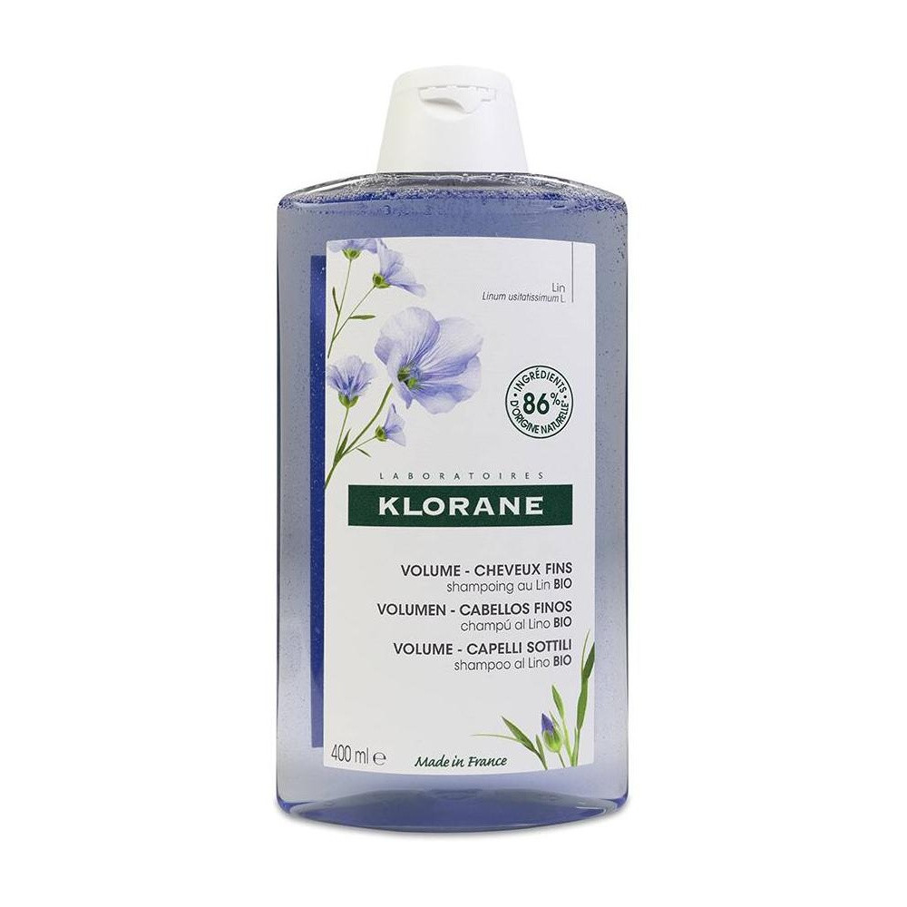 Klorane Champú A Las Fibras De Lino, 400 Ml
