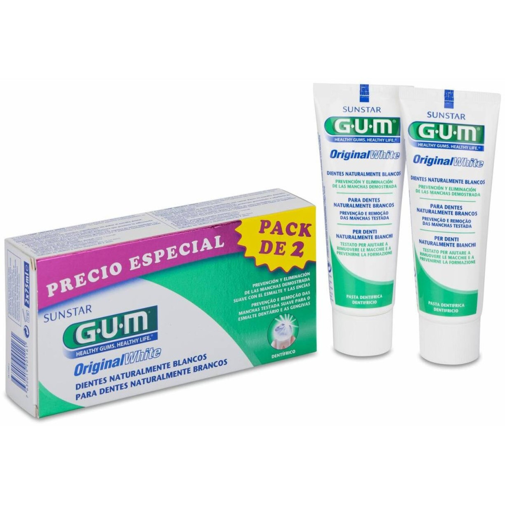 Pack Gum Original White Pasta Dentífrica, 2 Uds