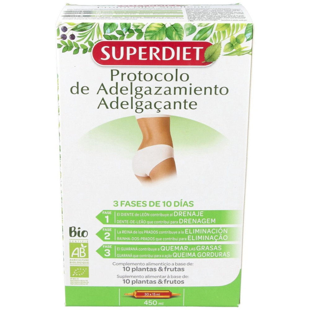 Super Diet Protocole Minceur 30 Ampoules De 15Ml