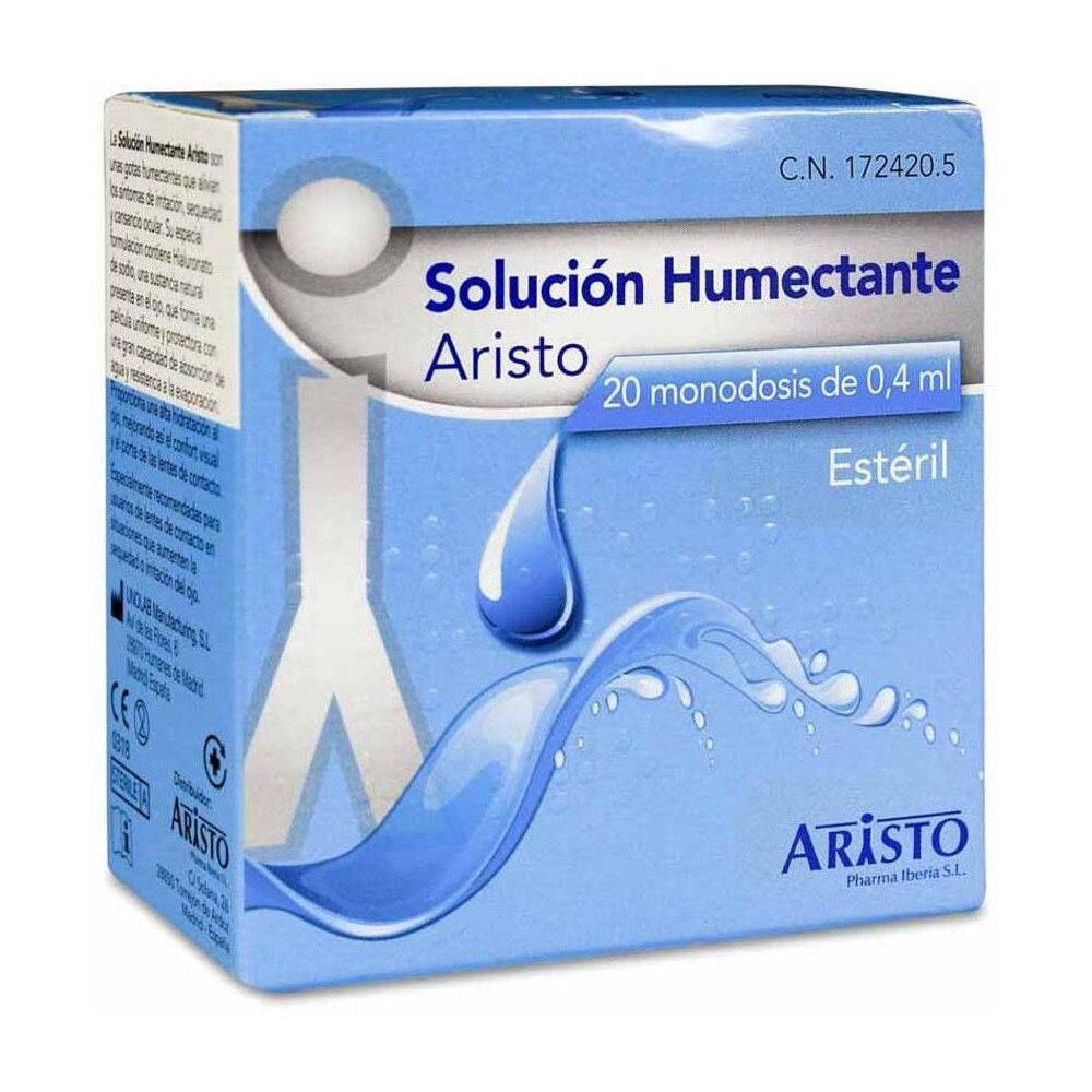 Aristo Solución Humectante 0.4 Ml, 20 Monodosis