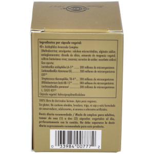 40 Plus Acidophilus Avanzado Cápsulas Vegetales 60 U