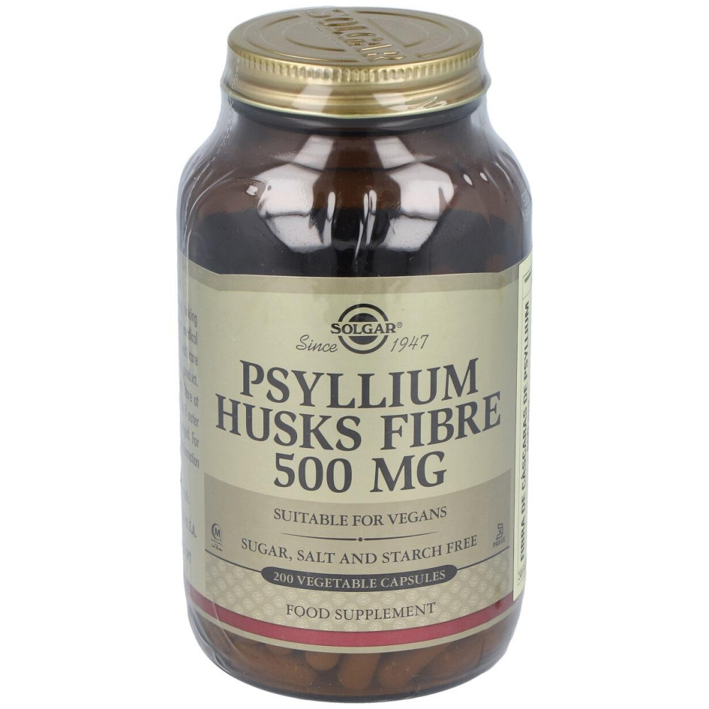 Solgar Fibra De Cáscara De Psyllium 500Mg 200Caps