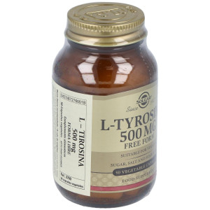 L-Tirosina 500 Mg 50 Cápsulas Vegetales