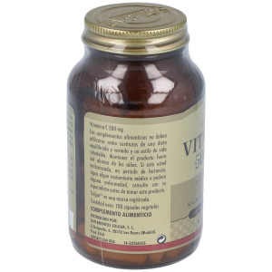 Vitamina C 500 Mg Cápsulas Vegetales 100 U