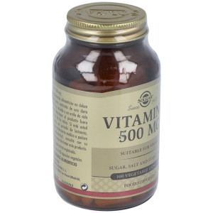 Vitamina C 500 Mg Cápsulas Vegetales 100 U