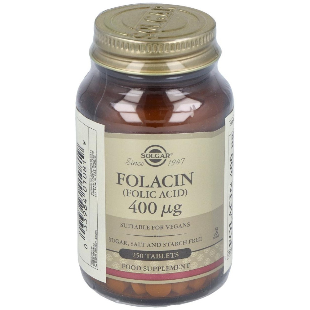 Acido Folico 400Mcg. (Folacin) 250Comp