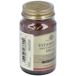 Vitamina K Natural 100Mcg. 100Comp.