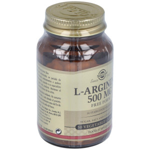 L-Arginina 500 Mg 50 Cápsulas Vegetales