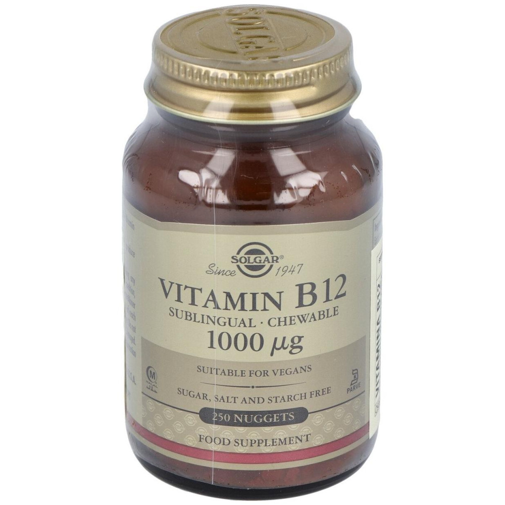 Solgar Vitamina B12 Cianocobalamina 1000Mcg Sublingual 250Comp