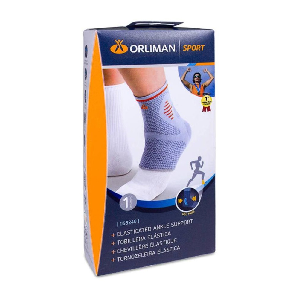 Orliman Tobillera Elastica Con Gel Pads T-2 20-23Cm