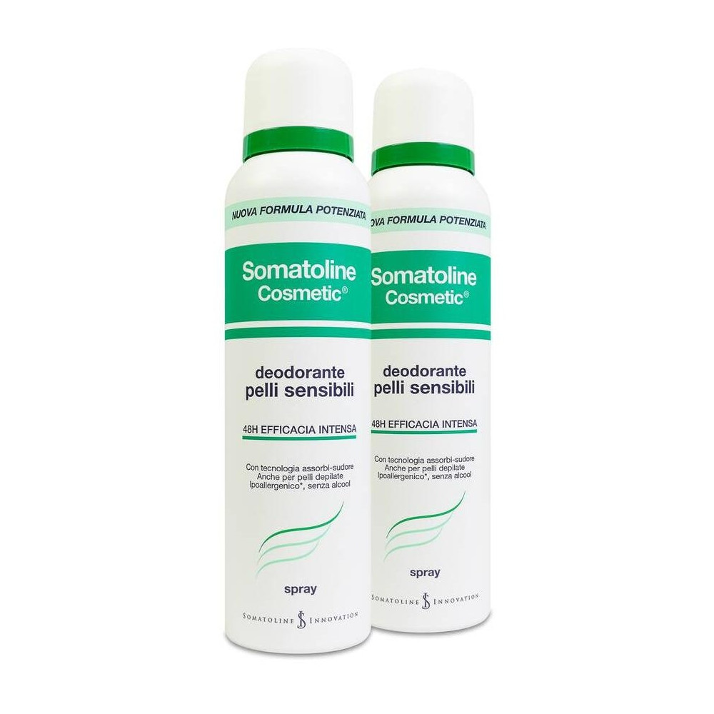 Somatoline Cosmetic Desodorante Hombre P Sensibl Spray 2X150 Ml
