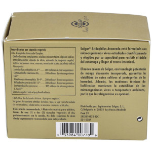 Solgar Acidophilus Plus Avanzado 120C