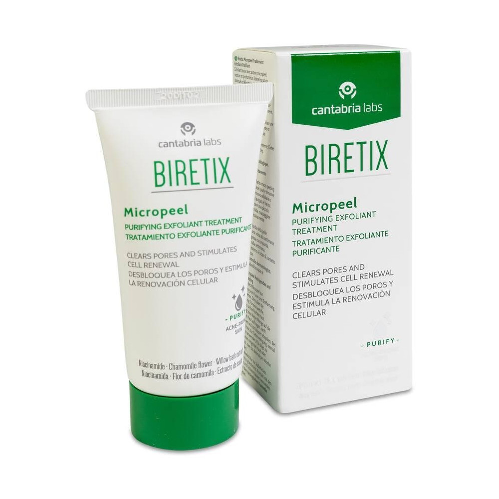 Biretix Micropeel Tratamiento Exfoliante Purificante, 50 Ml