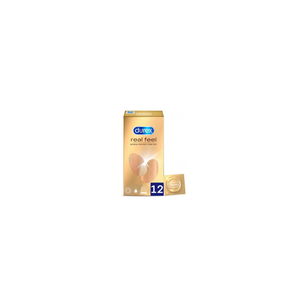 Durex Real Feel Preservativo Sin Látex, 12 Uds