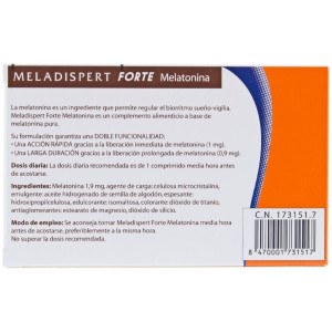 Meladispert Melatonina Forte 1,9 Mg, 60 Cápsulas