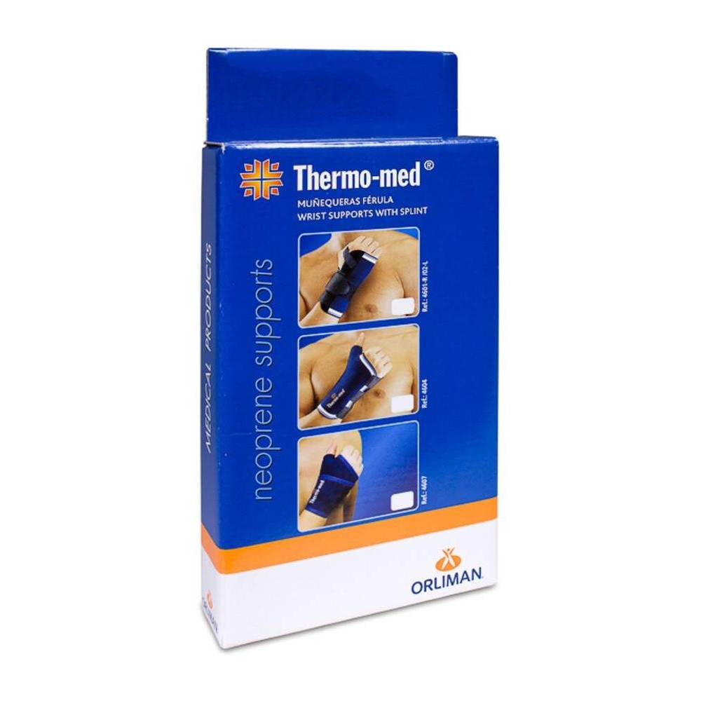 Orliman Muñequera Férula Neopreno 4602 Izquierda Talla 4, 1 Unidad