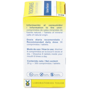 Calcium-Fluor.D12 Tegorsales (Nº1) 350 Comp.20G