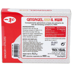 Tongil Il Hwa Ginsagel Gold 20 Perlas