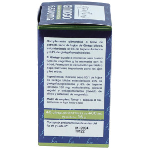 Ginkgo 6500Mg. 40Cap. Estado Puro