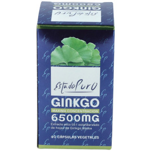 Ginkgo 6500Mg. 40Cap. Estado Puro