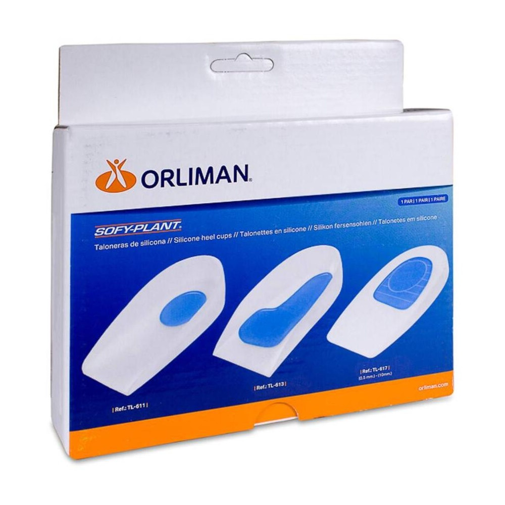 Orliman Talonera Silicona Espolón Descarga Lateral Tl-612 Talla 1, 1 Unidad