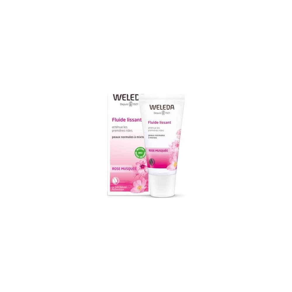 Weleda Fluido Alisante Piel Normal Mixta Rosa Mosqueta 30Ml