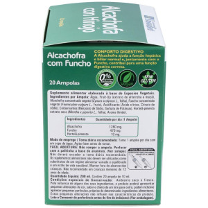 Ynsadiet Alcachofa Con Hinojo Sabor Limón 20 Ampollas