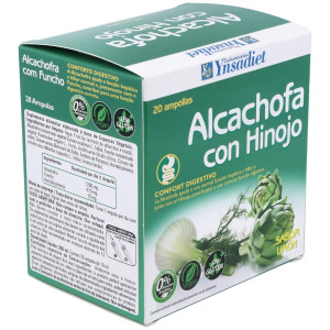 Ynsadiet Alcachofa Con Hinojo Sabor Limón 20 Ampollas