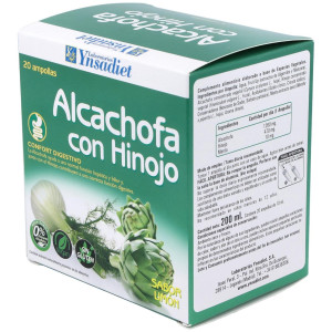 Ynsadiet Alcachofa Con Hinojo Sabor Limón 20 Ampollas