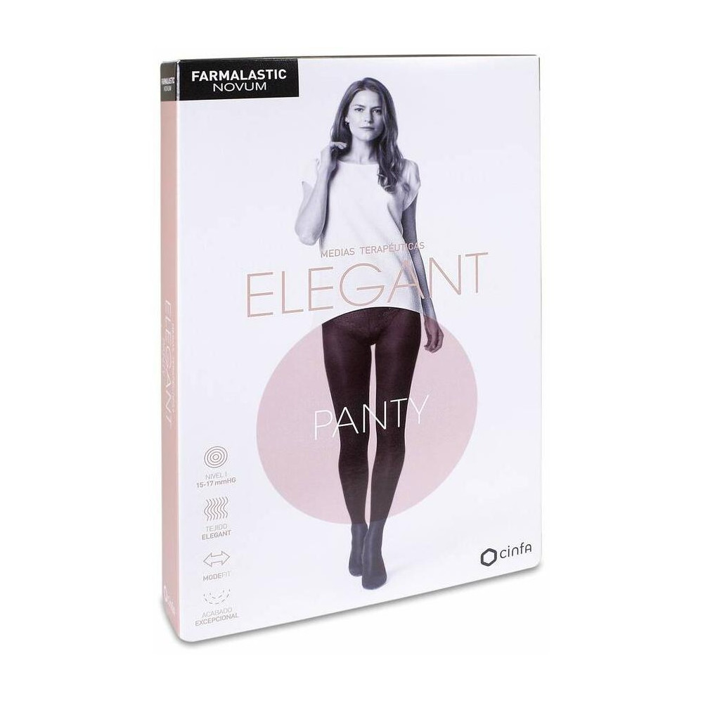 Farmalastic Novum Elegant Panty Compresión Ligera Color Chocolate Talla 3, 1 Ud