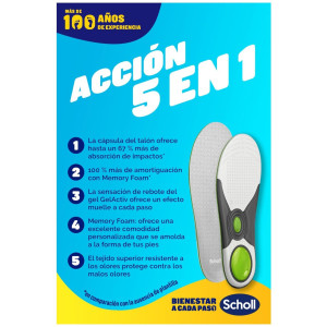 Scholl Liquiflex Plantillas Soporte Diario Talla 2 1 Par