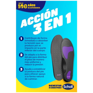 Fascitis Plantar Plantillas Anti-Dolor Con Tecnología In-Balance 3 En 1 Talla S 37-39,5 1 U
