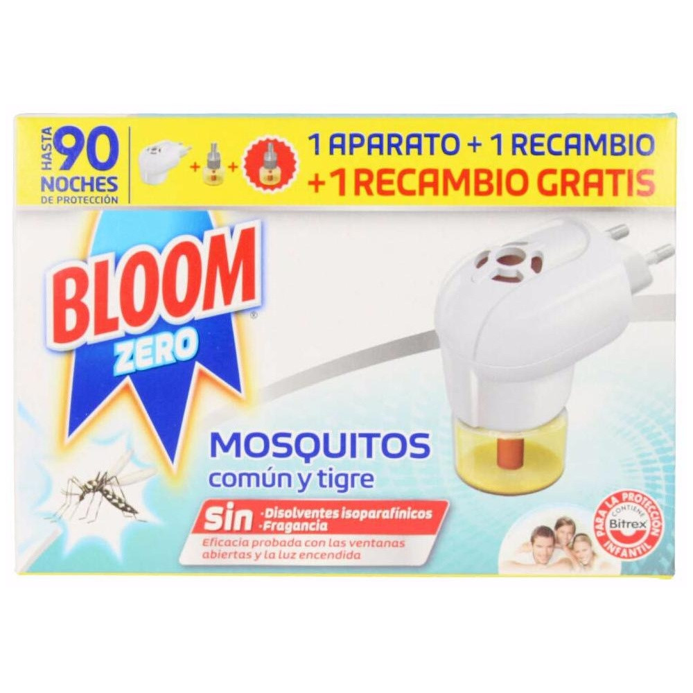 Bloom Zero Repelente Mosquitos Aparato + 2 Recambios