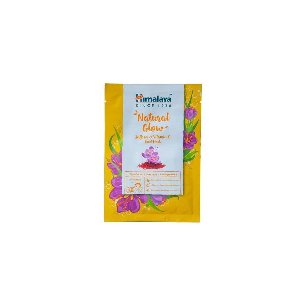 Himalaya Natural Glow Saffran Y Vitamin C Sheet Mask 30Ml
