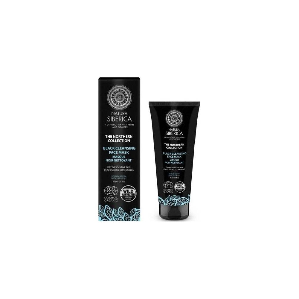 Natura Siberica Mascarilla Facial Negra Limpiadora_ Brillo De La Piel 80 Ml