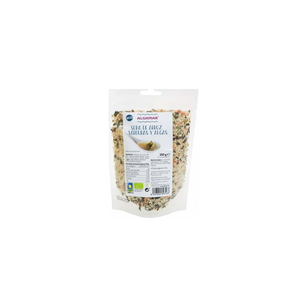 Algamar Sopa Arroz Verdura Algas Eco 250G