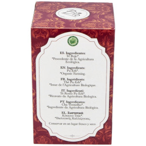 Te Puerh Rojo Infusion 20Bolsitas. Bio