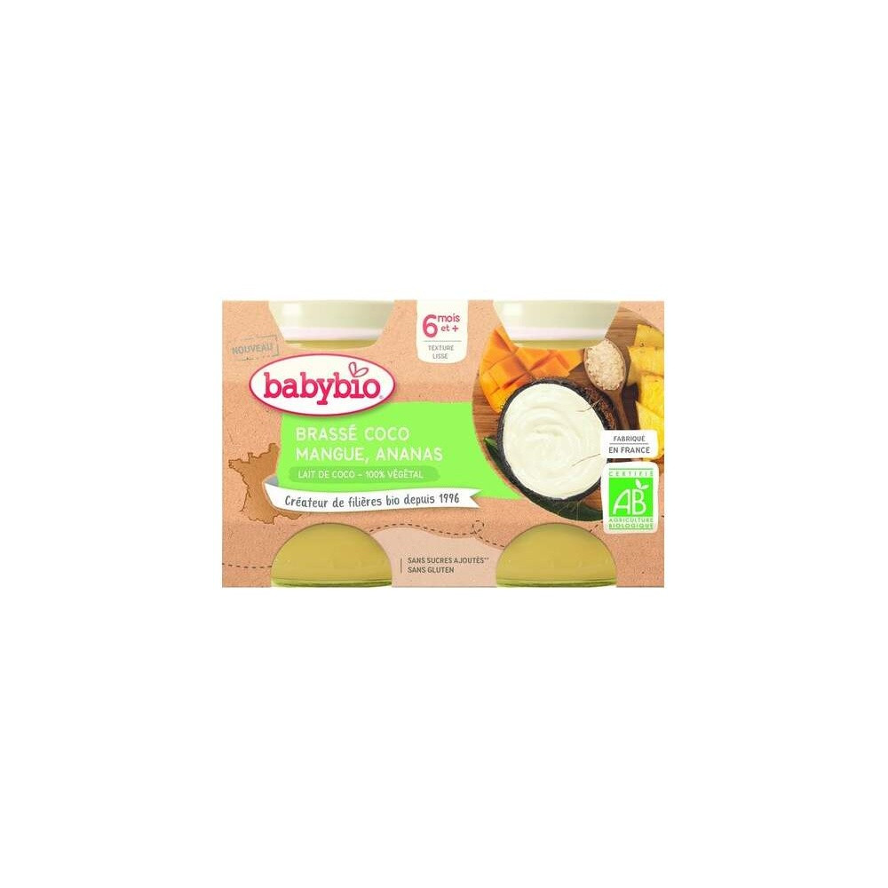 Babybio Brasse Coco Mangue Ananas 2X130G