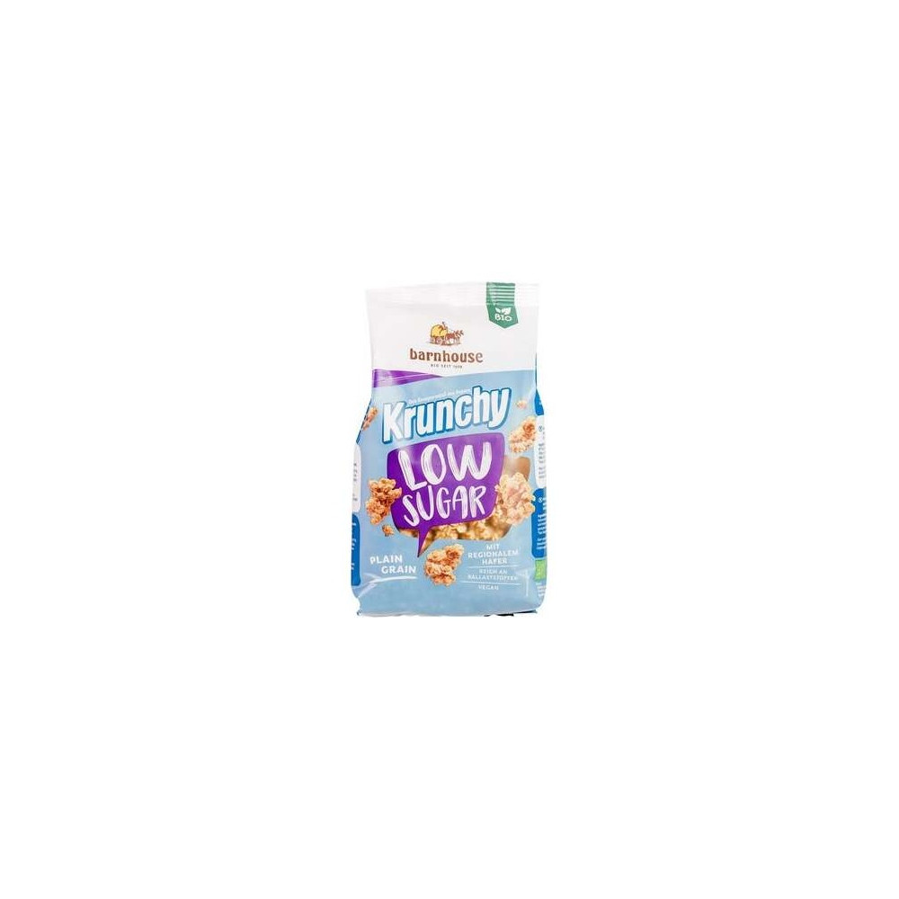 Barnhouse Muesli Krunchy Low Sugar Plain Grain 375G