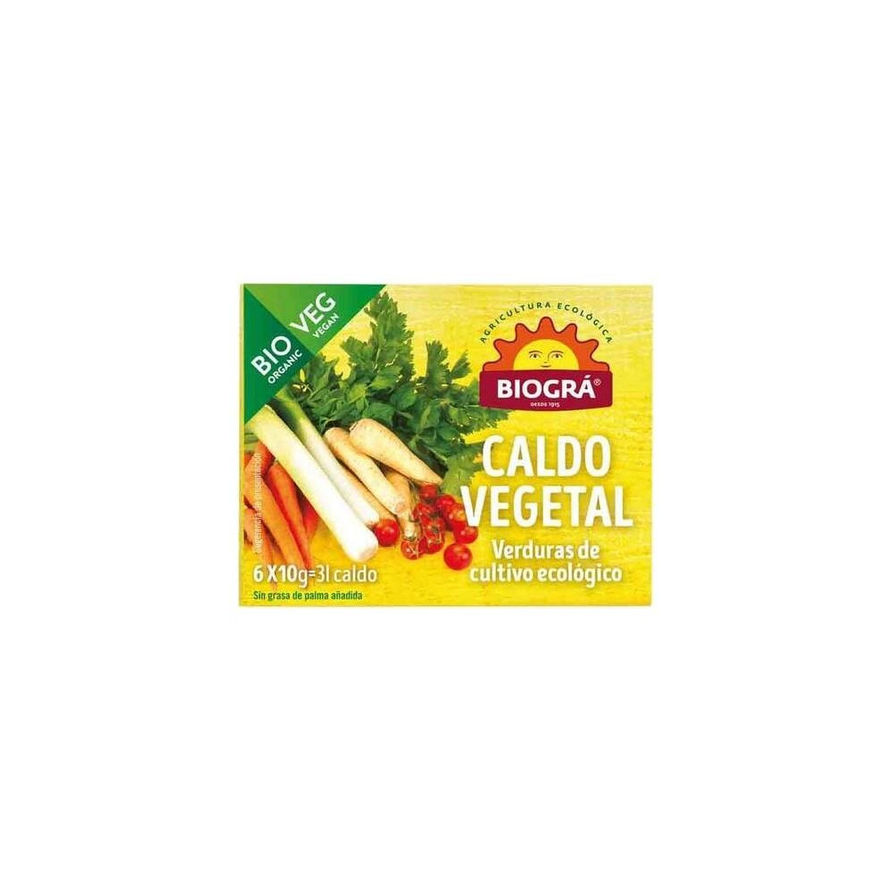 Caldo Vegetal Cubitos 6X10Gr. Bio Vegan