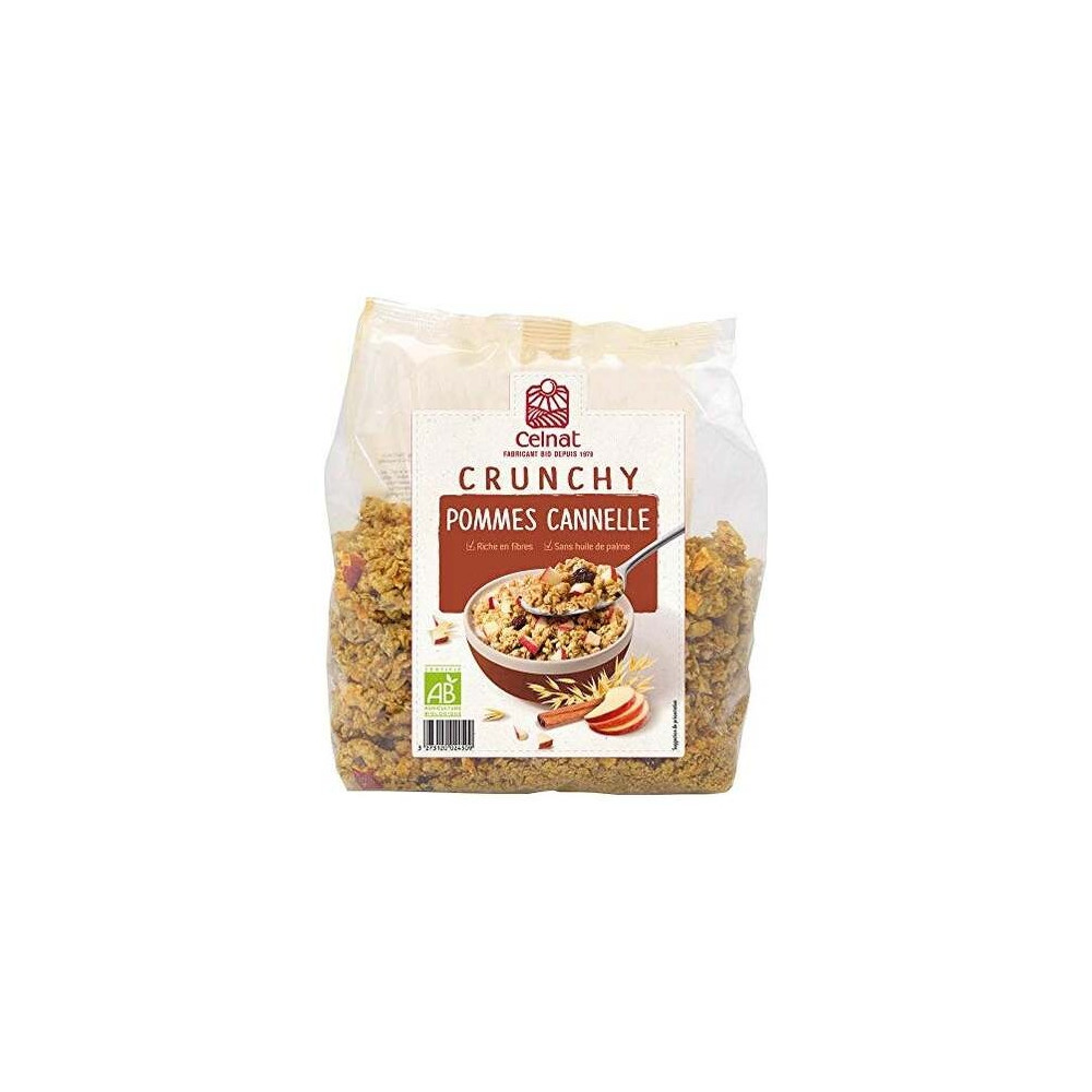 Muesli Crunchy Manzanas Y Canela Bio 500Gr.