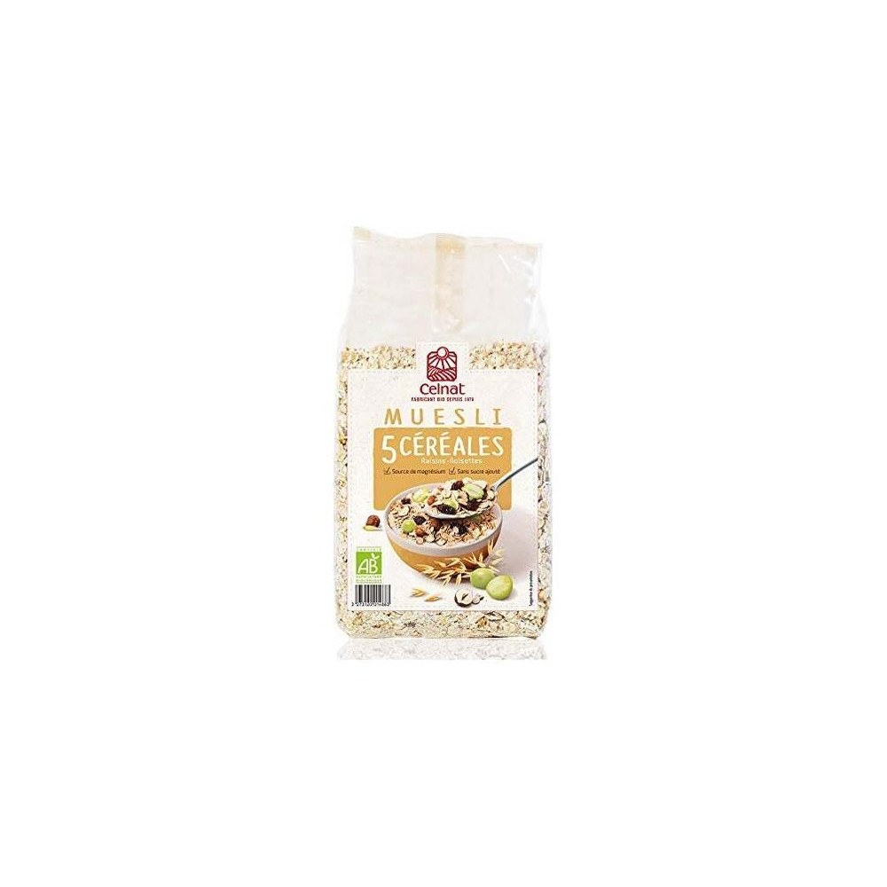 Celnat Muesli 5 Cereales Bio 500G