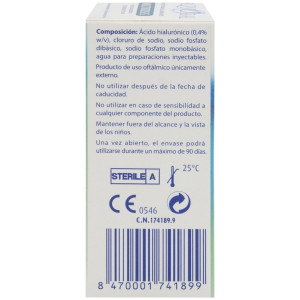 Aquoral Gotas Oftalmicas Lubricantes Esteril Ác Hialurónico 0,4% Multidosis, 10 Ml