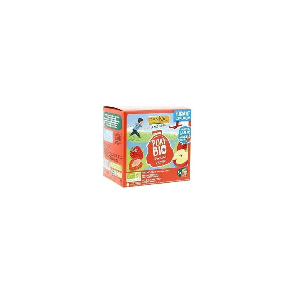 Poki De Manzana Y Fresa 8Udsx90Gr. Bio S/A