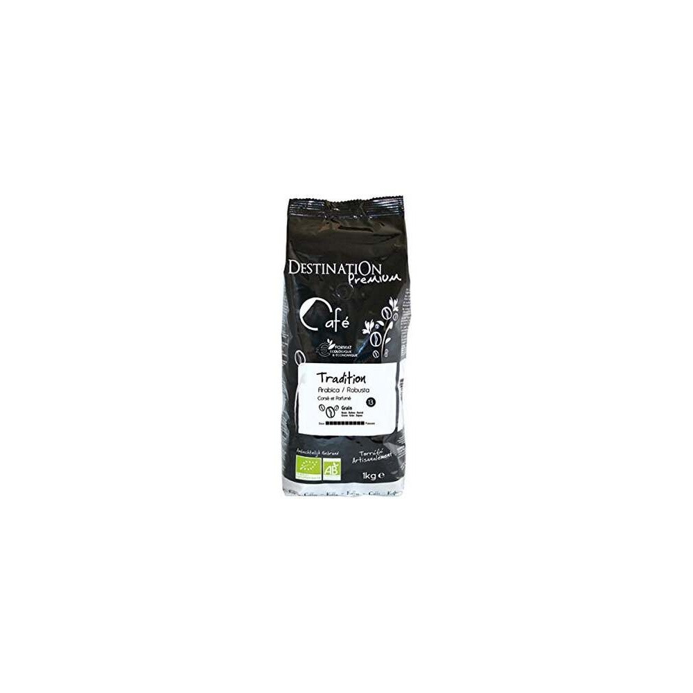 Cafe Tradicion Arabica Robusta Grano 1Kg. Bio