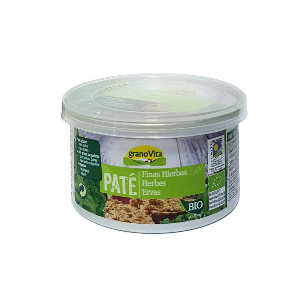 Granovita Pate Finas Hierbas Bio Sin Azúcar 125G