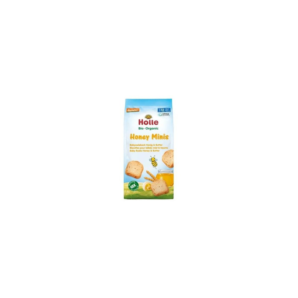 Holle Honey Minis Organic Baby Rusk Honey And Butter +12M 100G